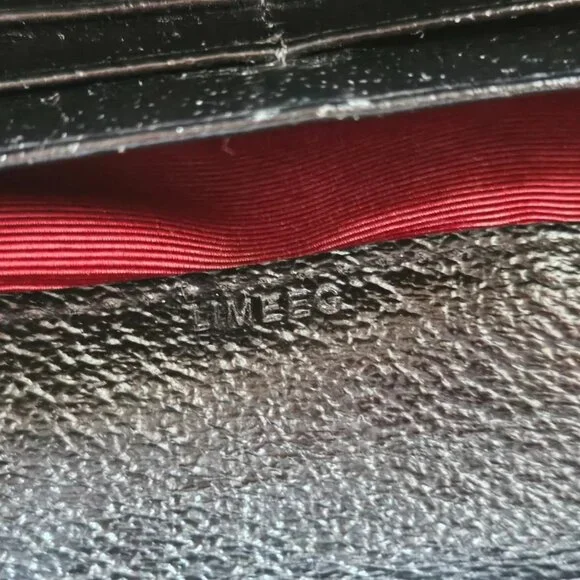 BVLGARI Clutch Long Wallet Card Holder Black Leather/Canvas Bag Purse Made Italy - Picture 14 of 14